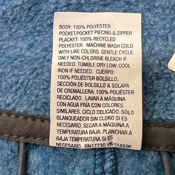 Men's Microfleece Pullover Sweatshirt - All In Motion™ Blue Size L - Picture 7 of 7